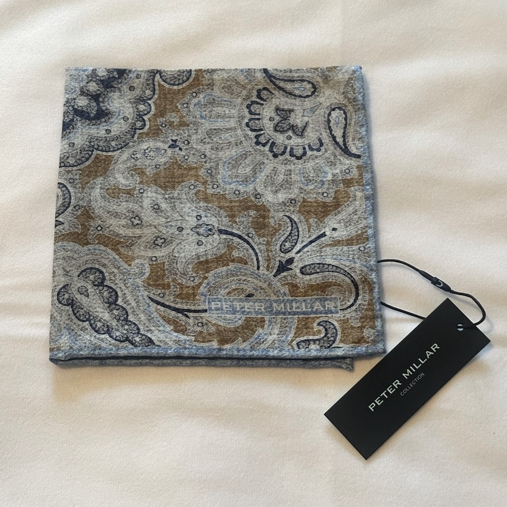 Peter Millar 12” Pocket Square NWT